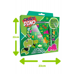 CARNET SECRET + STYLO DINO