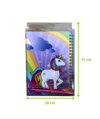 CARNET LICORNE x12