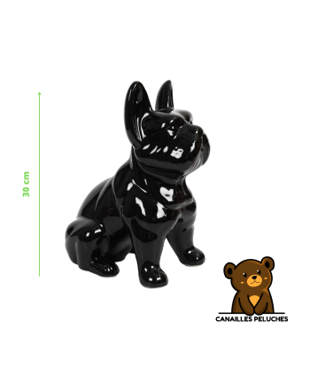 DECO BULLDOG NOIR 30CM