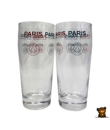 SET 2 VERRES BIERE PSG