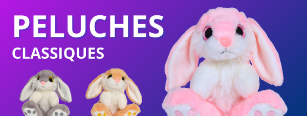 VENTE PELUCHES CLASSIQUES